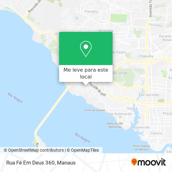 Rua Fé Em Deus 360 mapa