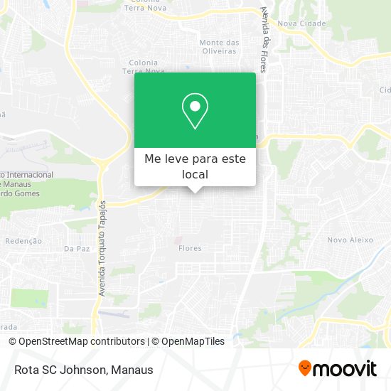 Rota SC Johnson mapa