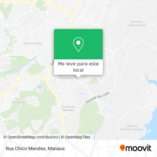 Rua Chico Mendes mapa