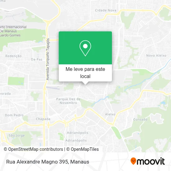 Rua Alexandre Magno 395 mapa