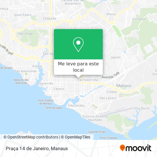 Praça 14 de Janeiro mapa