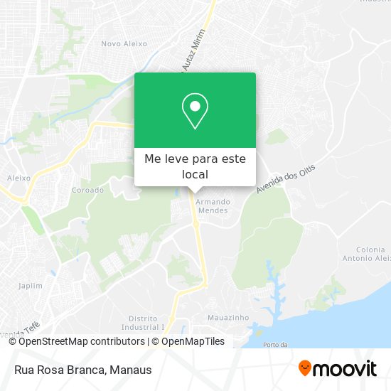 Rua Rosa Branca mapa