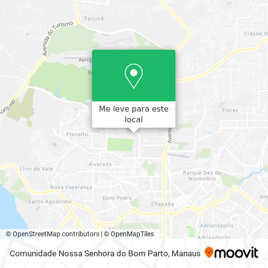 Comunidade Nossa Senhora do Bom Parto mapa