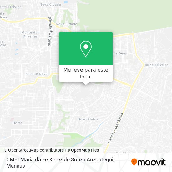 CMEI Maria da Fé Xerez de Souza Anzoategui mapa