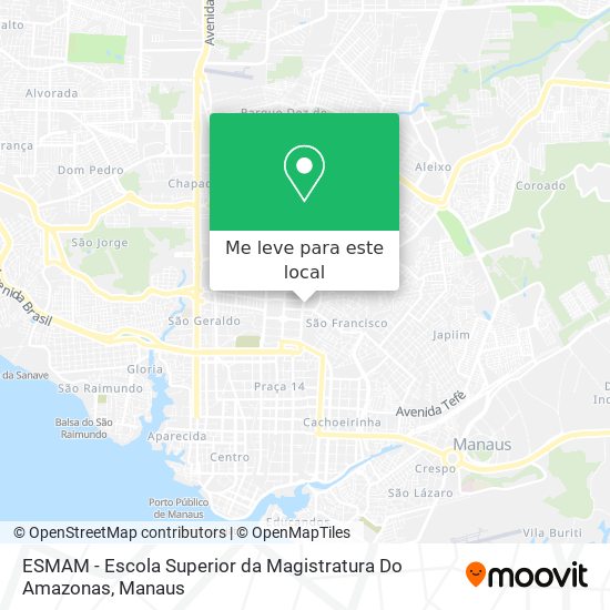 ESMAM - Escola Superior da Magistratura Do Amazonas mapa