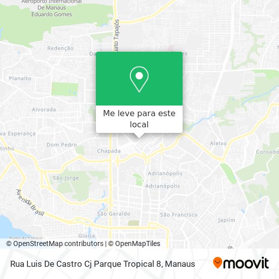 Rua Luis De Castro Cj Parque Tropical 8 mapa
