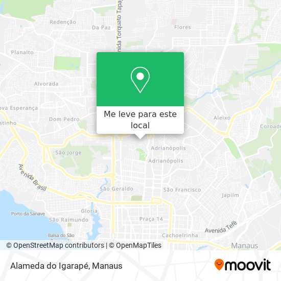 Alameda do Igarapé mapa