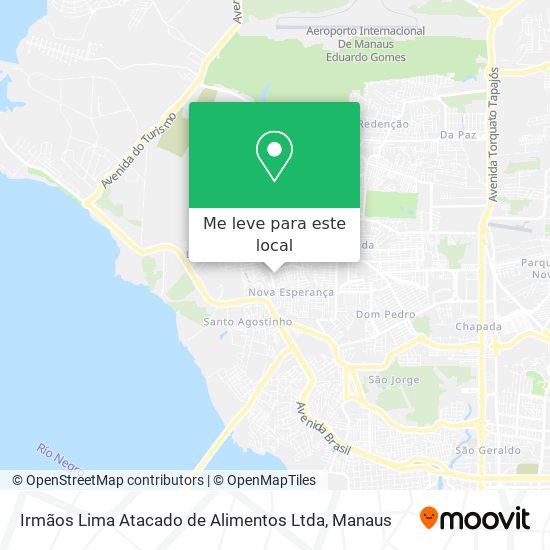 Irmãos Lima Atacado de Alimentos Ltda mapa