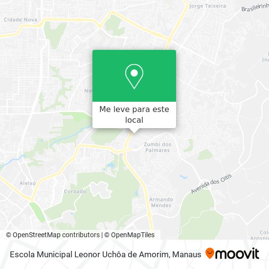 Escola Municipal Leonor Uchôa de Amorim mapa
