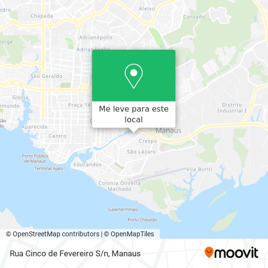 Rua Cinco de Fevereiro S/n mapa