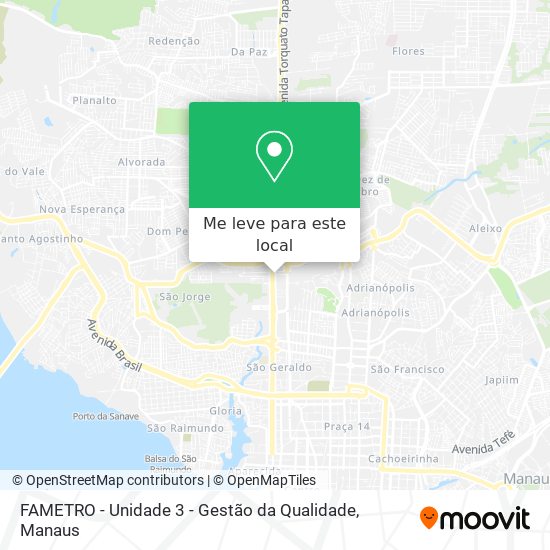 FAMETRO - Unidade 3 - Gestão da Qualidade mapa