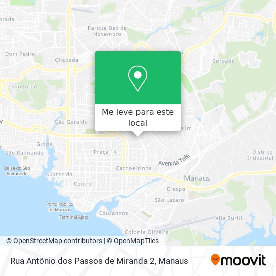 Rua Antônio dos Passos de Miranda 2 mapa