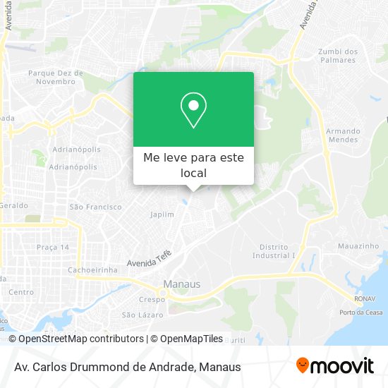 Av. Carlos Drummond de Andrade mapa