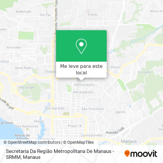 Secretaria Da Região Metropolitana De Manaus - SRMM mapa