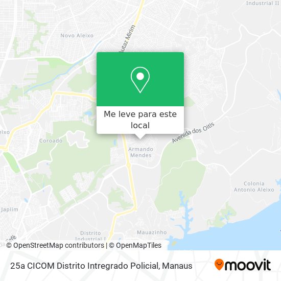 25a CICOM Distrito Intregrado Policial mapa