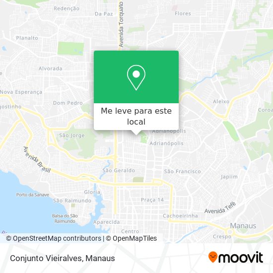 Conjunto Vieiralves mapa