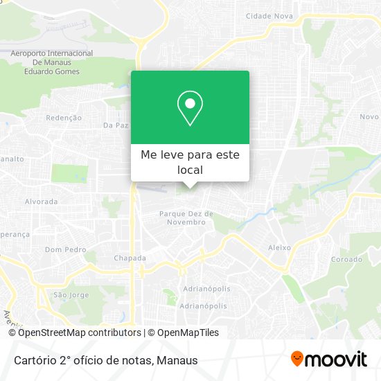 Cartório 2° ofício de notas mapa