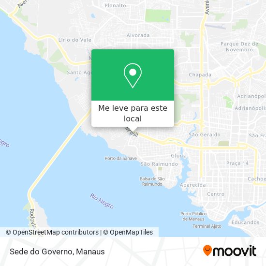 Sede do Governo mapa