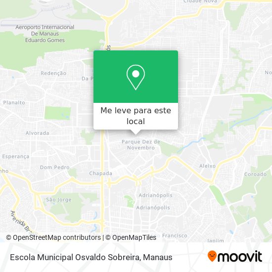 Escola Municipal Osvaldo Sobreira mapa