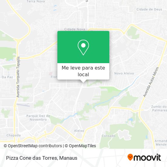 Pizza Cone das Torres mapa