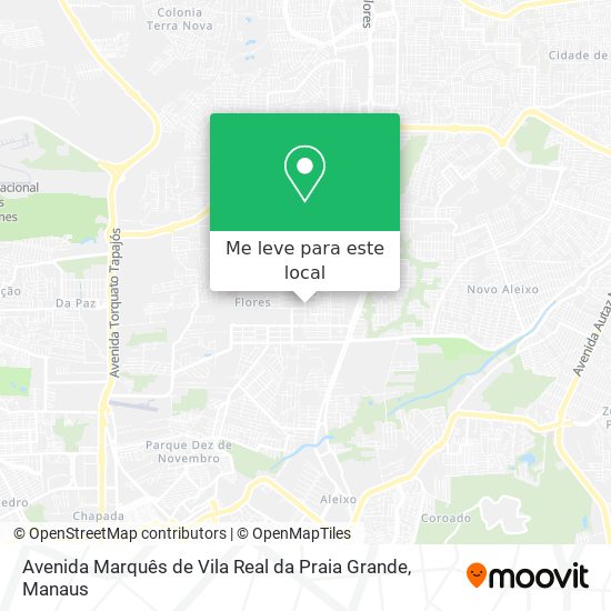 Avenida Marquês de Vila Real da Praia Grande mapa