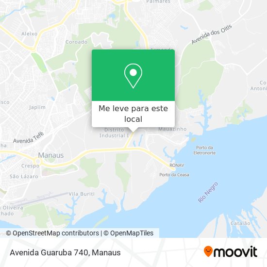 Avenida Guaruba 740 mapa