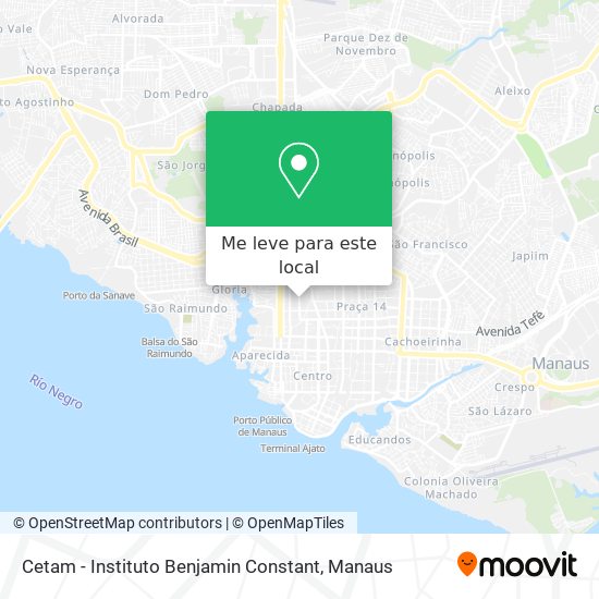 Cetam - Instituto Benjamin Constant mapa