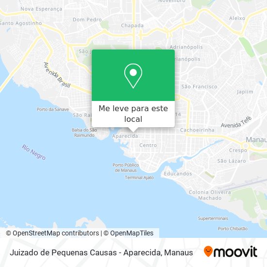 Juizado de Pequenas Causas - Aparecida mapa