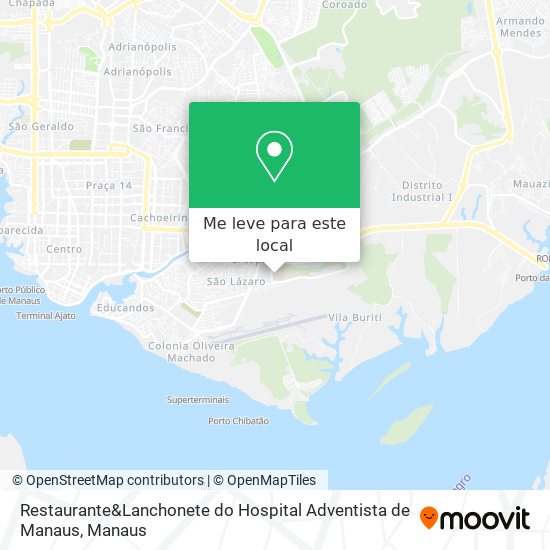 Restaurante&Lanchonete do Hospital Adventista de Manaus mapa