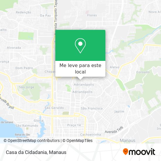 Casa da Cidadania mapa