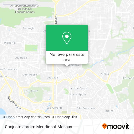 Conjunto Jardim Meridional mapa