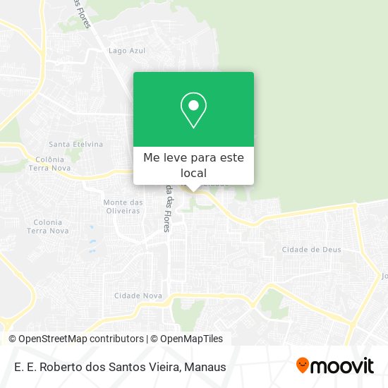 E. E. Roberto dos Santos Vieira mapa