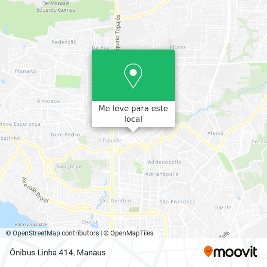 Ônibus Linha 414 mapa