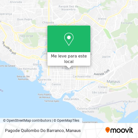 Pagode Quilombo Do Barranco mapa