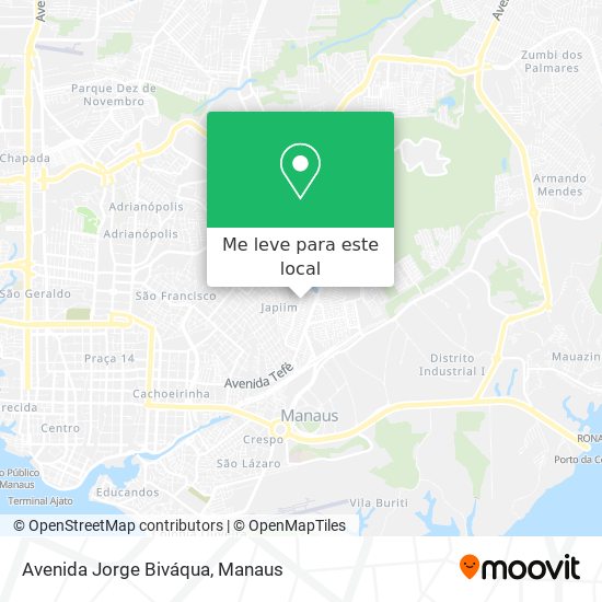 Avenida Jorge Biváqua mapa
