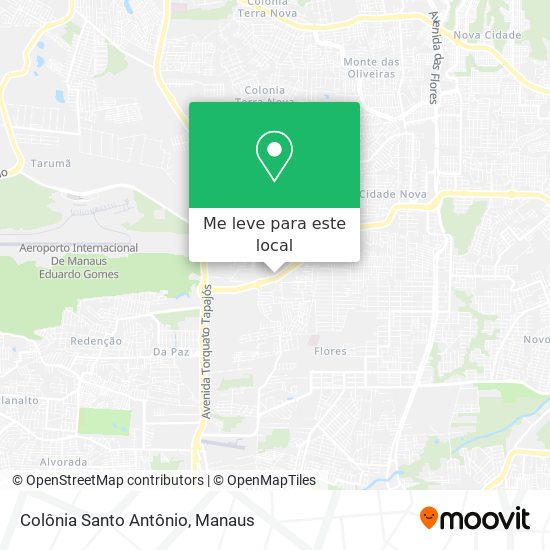 Colônia Santo Antônio mapa