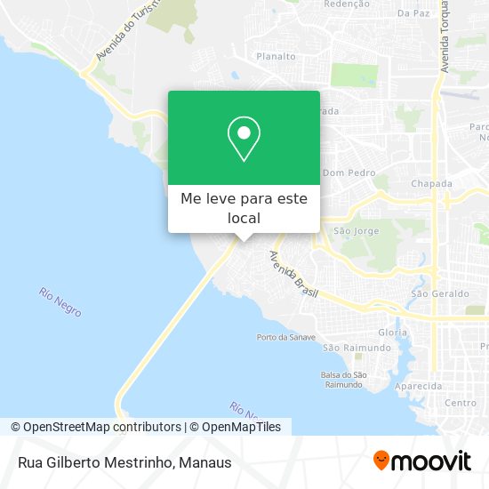 Rua Gilberto Mestrinho mapa
