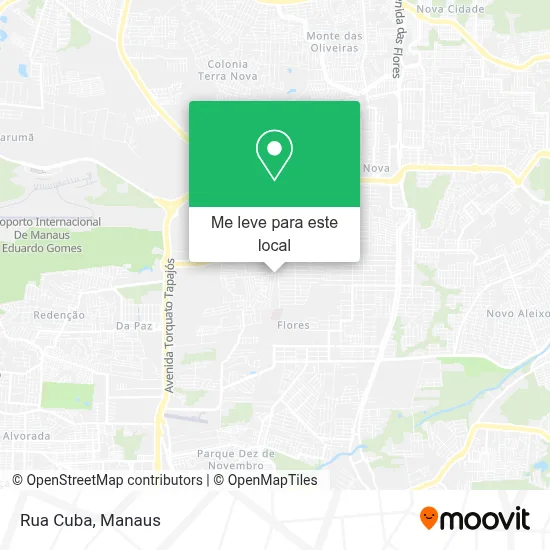 Rua Cuba mapa