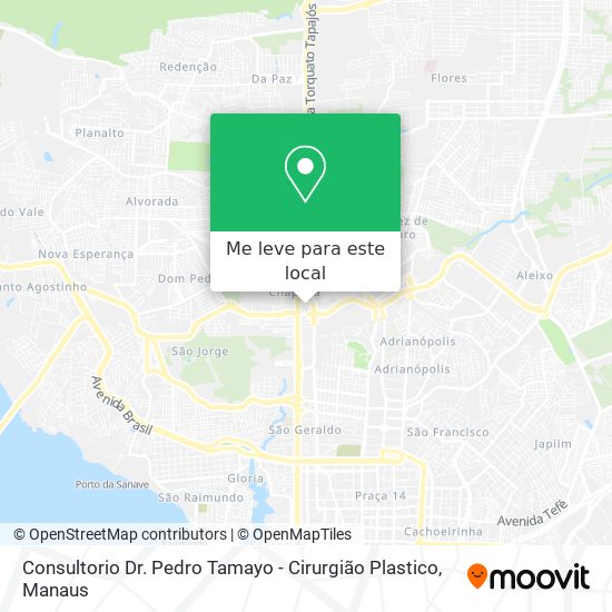 Consultorio Dr. Pedro Tamayo - Cirurgião Plastico mapa