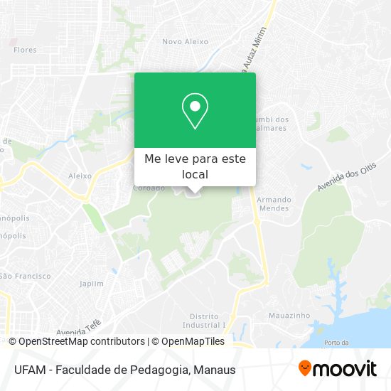 UFAM - Faculdade de Pedagogia mapa