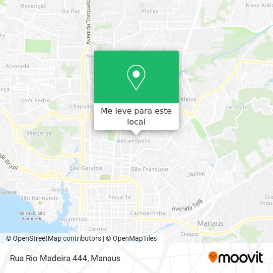 Rua Rio Madeira 444 mapa