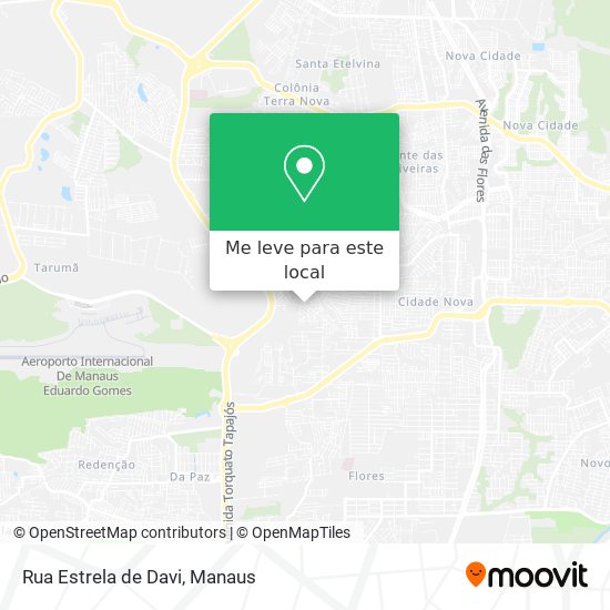 Rua Estrela de Davi mapa