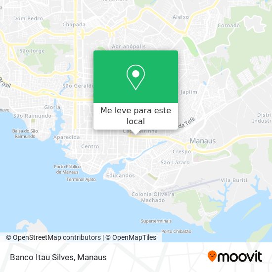 Banco Itau Silves mapa