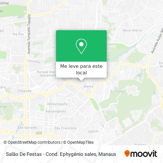Salão De Festas - Cond. Ephygênio sales mapa