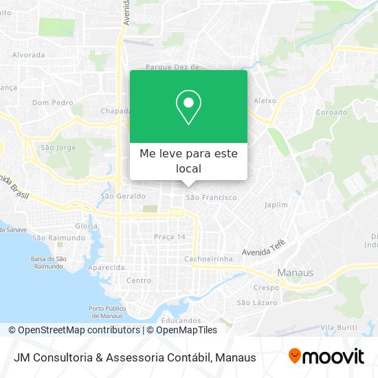 JM Consultoria & Assessoria Contábil mapa