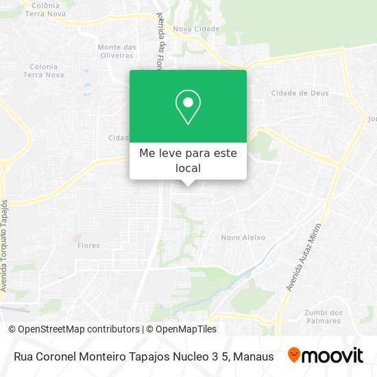 Rua Coronel Monteiro Tapajos Nucleo 3 5 mapa