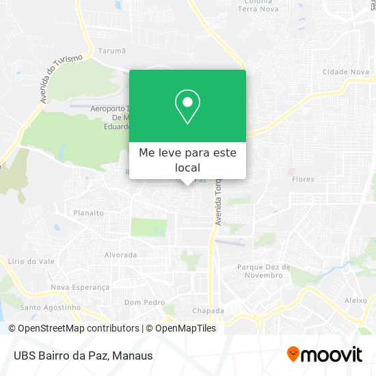 UBS Bairro da Paz mapa