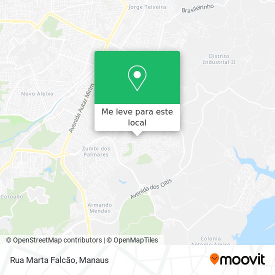Rua Marta Falcão mapa