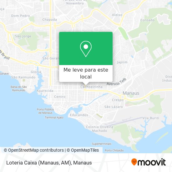 Loteria Caixa (Manaus, AM) mapa