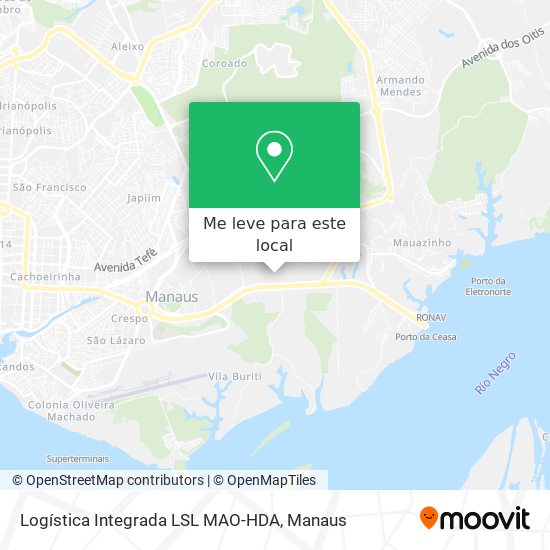 Logística Integrada LSL MAO-HDA mapa
